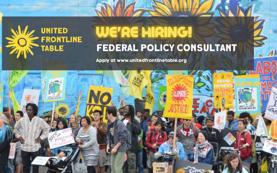 United Frontline Table Federal Policy Consultant Position Announcement